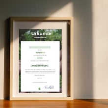 Lade das Bild in den Galerie-Viewer, Waldpatenschaft mit Zertifikat print@home